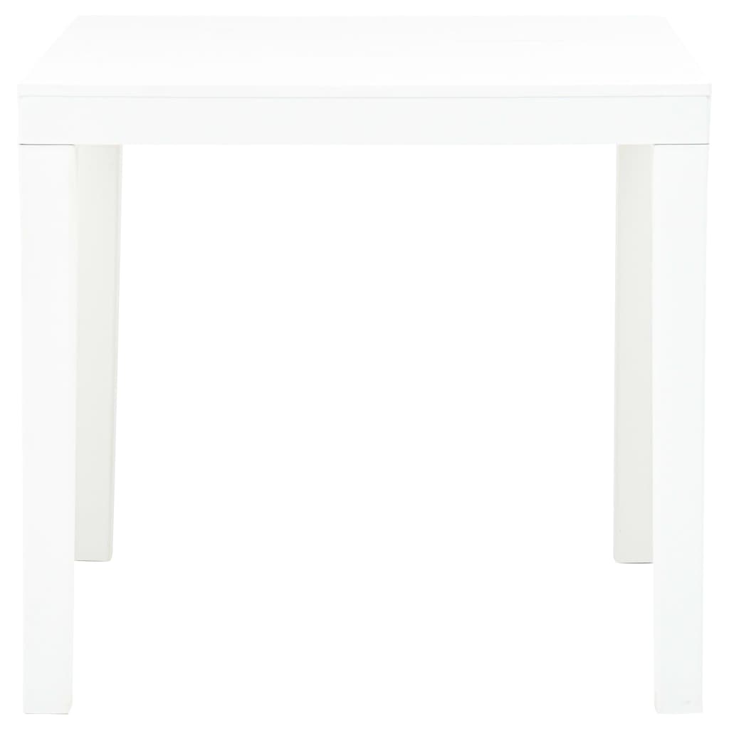 Gartentisch Weiss 78 x 78 x 72 cm Kunststoff